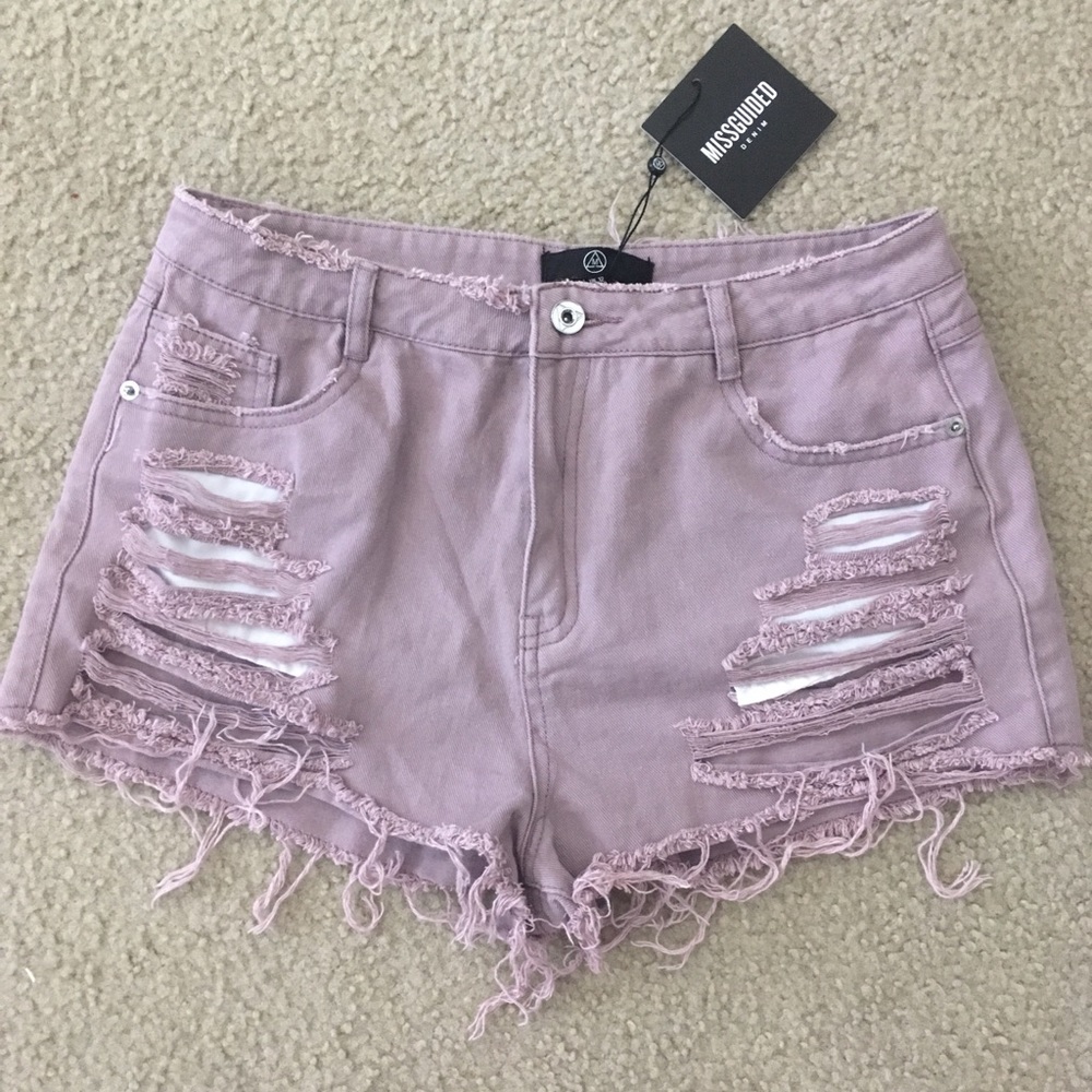 Missguided ripped shorts